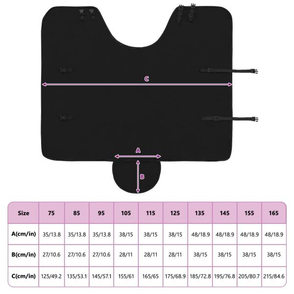 Pferdedecke Schwarz Polyester