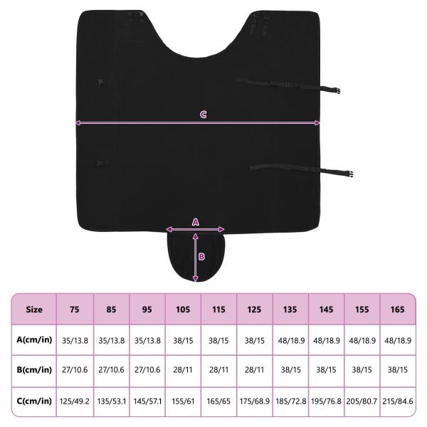 Pferdedecke Schwarz Polyester