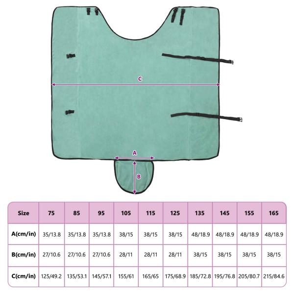 ARDEBO.de - Pferdedecke Sondergrün Polyester