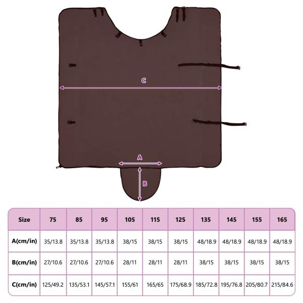 Pferdedecke Volles Dunkelbraun 145 cm Polyester