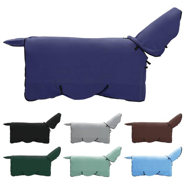 Pferdedecke Marineblau Polyester