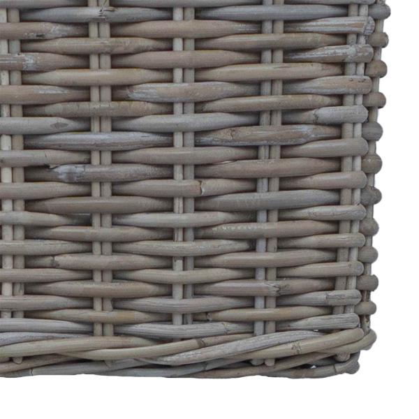 Pflanzer Korb mit Speicher 2 pcs Grau Lacak Rattan