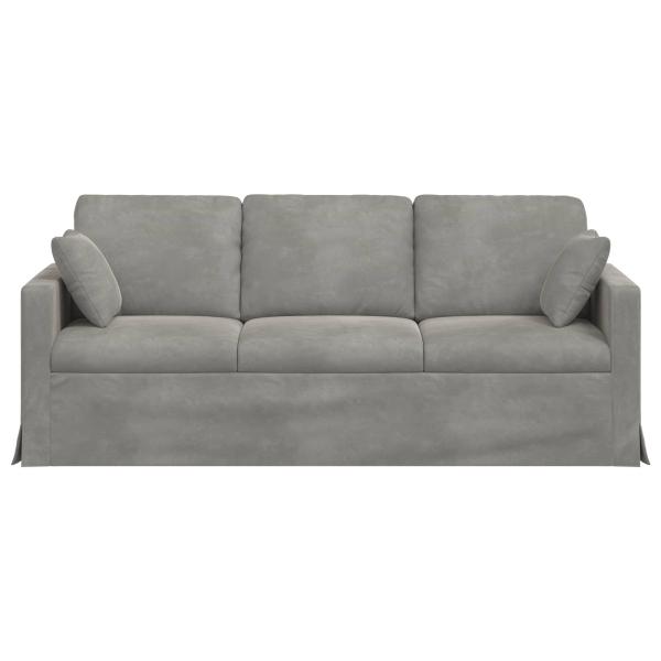 Sofa 180cm Hellgrau Metall