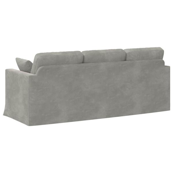 Sofa 180cm Hellgrau Metall