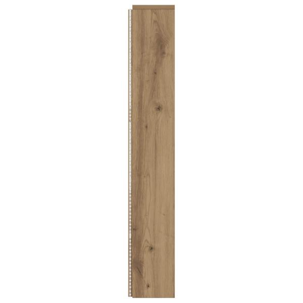 Kopfteil-Schrank mit LED Kunsthandwerk Eiche Holzwerkstoff