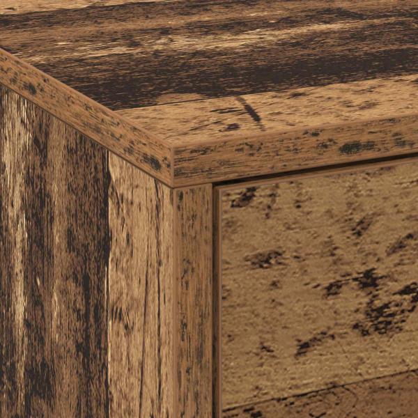 ARDEBO.de - TV-Schränk mit LED Altholz 165 x 34 x 40 cm Holzwerkstoff