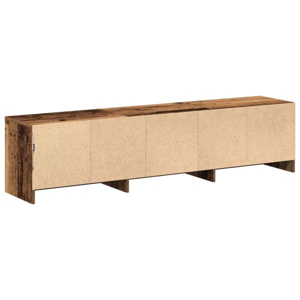 TV-Schränk mit LED Altholz 165 x 34 x 40 cm Holzwerkstoff