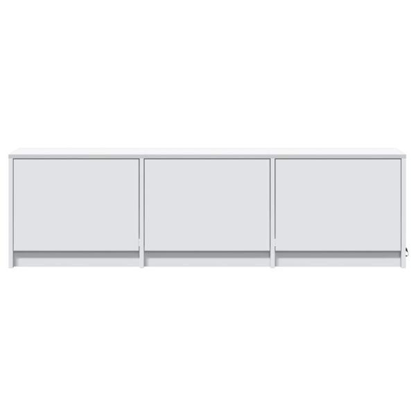 TV-Schränk mit LED Weiß 140 x 34 x 40 cm Holzwerkstoff