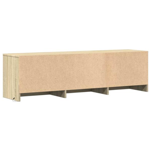 TV-Schränk mit LED Sonoma 140 x 34 x 40 cm Holzwerkstoff