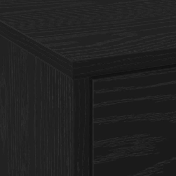 TV-Schränk Schwarz Eichen-Optik 140 x 34 x 40 cm Holzwerkstoff