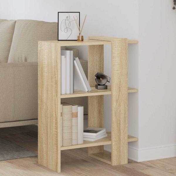 ARDEBO.de - Bücherregal Sonoma-Eiche 52 x 25 x 71,5 cm Holzwerkstoff