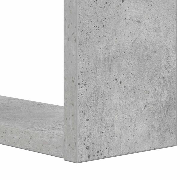 Bücherregal Beton Grau 52 x 25 x 71,5 cm Holzwerkstoff
