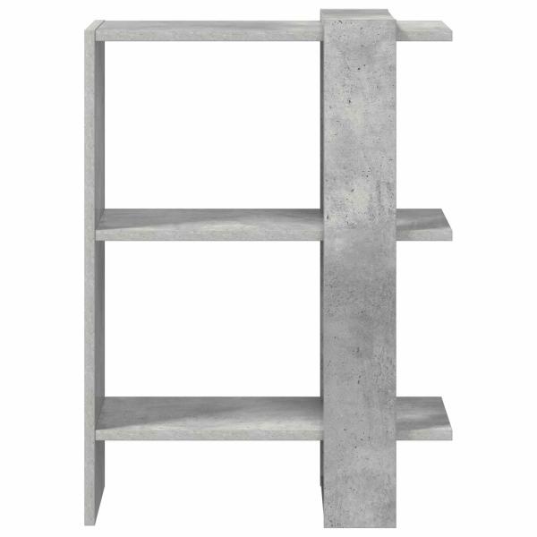 B?cherregal 2 Ebenen 52 x 25 x 71,5 cm Holzwerkstoff Betongrau