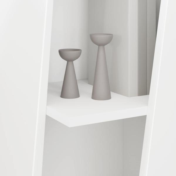 Seitenregal Weiß 33 x 32 x 100,5 cm Holzwerkstoff