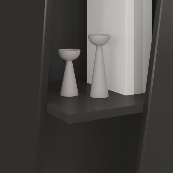 Seitenregal Schwarz 33 x 32 x 100,5 cm Holzwerkstoff