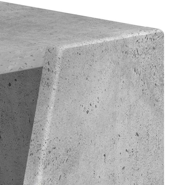 Seitenregal Beton Grau 33 x 32 x 100,5 cm Holzwerkstoff