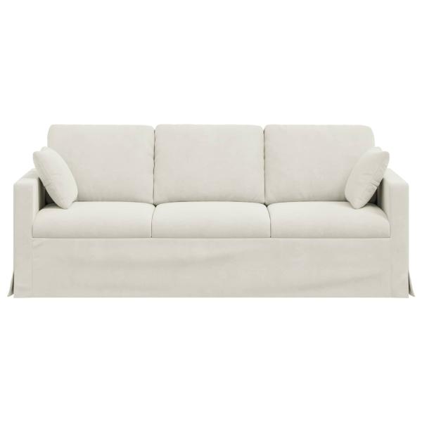 Sofa 180cm Creme Metall