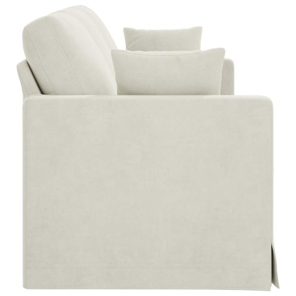 Sofa 180cm Creme Metall