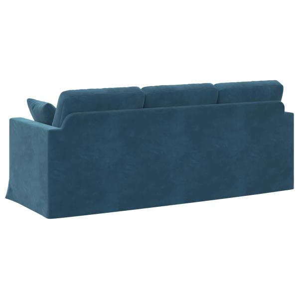 Sofa 180cm Blau Metall