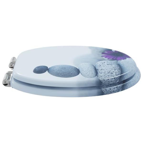 Toilettensitz 2 pcs Grau 44 x 38 cm MDF-Platte