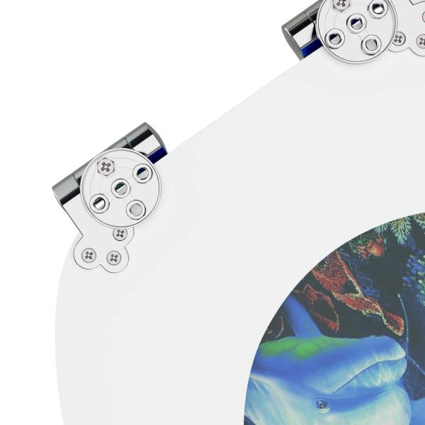 Toilettensitz Blau 44 x 38 cm MDF-Platte