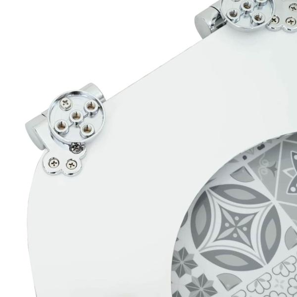 Toilettensitz Blau und Weiß Porzellan 44 x 38 cm MDF-Platte