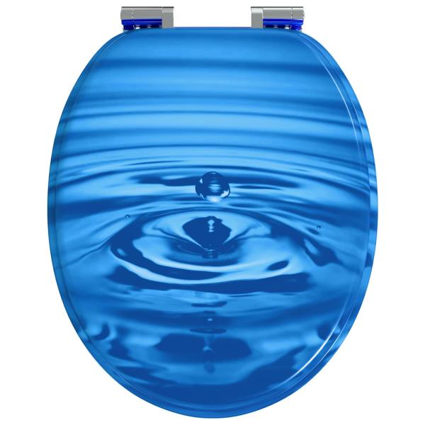 Toilettensitz Blauer Tropfen 44 x 38 cm MDF-Platte
