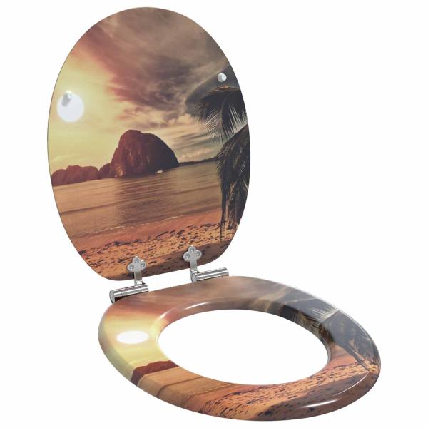 ARDEBO.de - Toilettensitz Orange 44 x 38 cm MDF-Platte