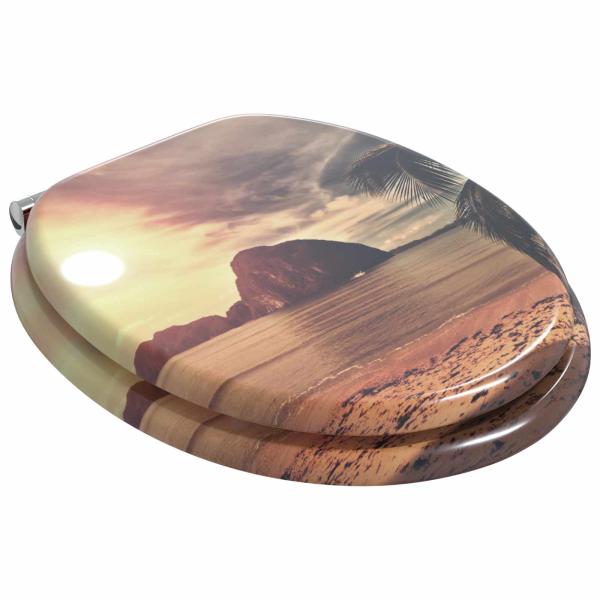 Toilettensitz Orange 44 x 38 cm MDF-Platte