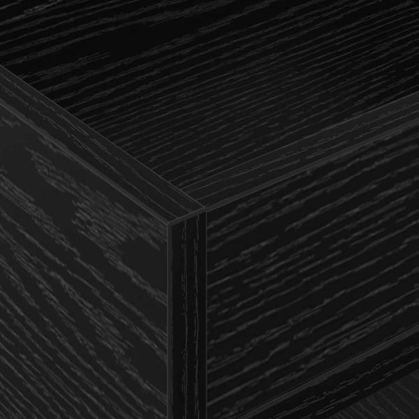 Beistelltisch Schwarz Eichen-Optik 30 x 30 x 56 cm