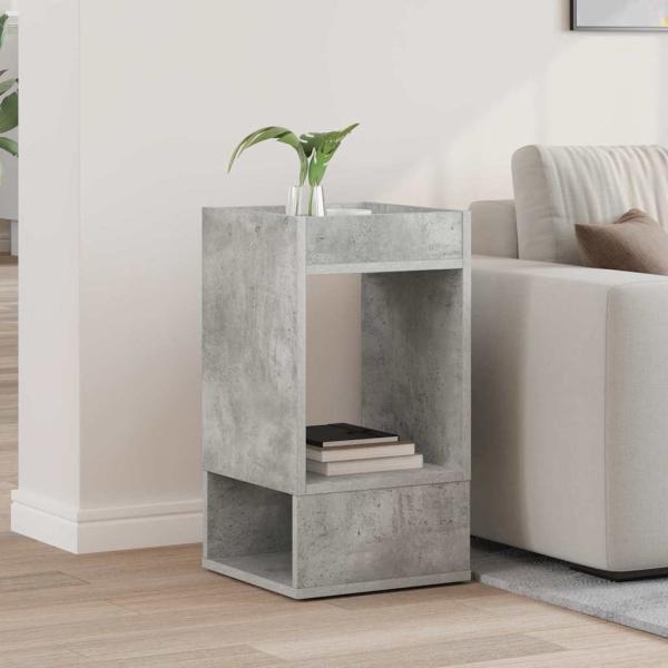 ARDEBO.de - Beistelltisch Beton Grau 30 x 30 x 56 cm Holzwerkstoff