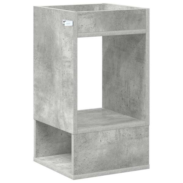 Beistelltisch 2 pcs Beton Grau 30 x 30 x 56 cm Holzwerkstoff