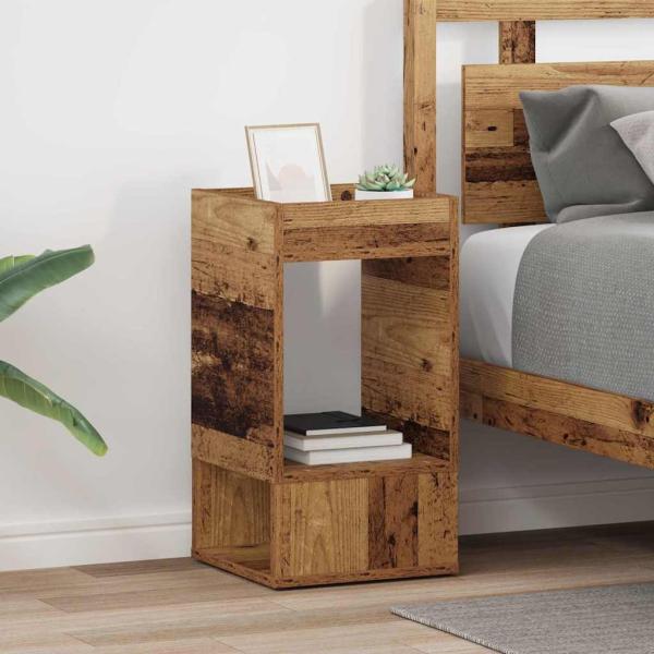 ARDEBO.de - Beistelltisch 2 pcs Altholz 30 x 30 x 56 cm Holzwerkstoff