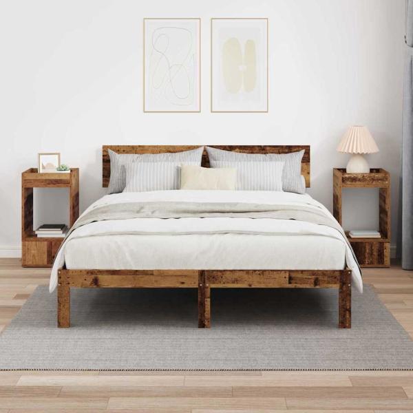 Beistelltisch 2 pcs Altholz 30 x 30 x 56 cm Holzwerkstoff