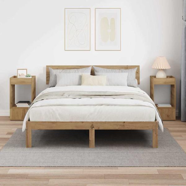 Beistelltisch 2 pcs Artisan-Eiche 30 x 30 x 56 cm Holzwerkstoff