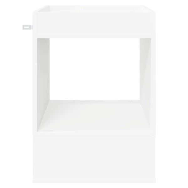 Beistelltisch 2 pcs Weiß 40 x 40 x 56 cm Holzwerkstoff