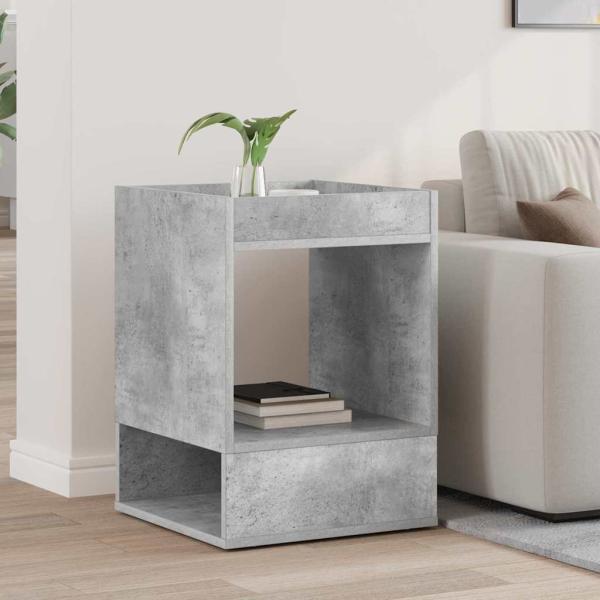 ARDEBO.de - Beistelltisch Beton Grau 40 x 40 x 56 cm Holzwerkstoff