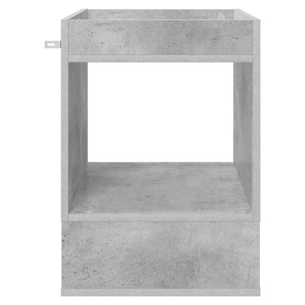 Beistelltisch 2 pcs Beton Grau 40 x 40 x 56 cm Holzwerkstoff