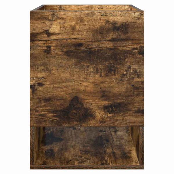 Beistelltisch Geräucherte Eiche 40 x 40 x 56 cm Holzwerkstoff