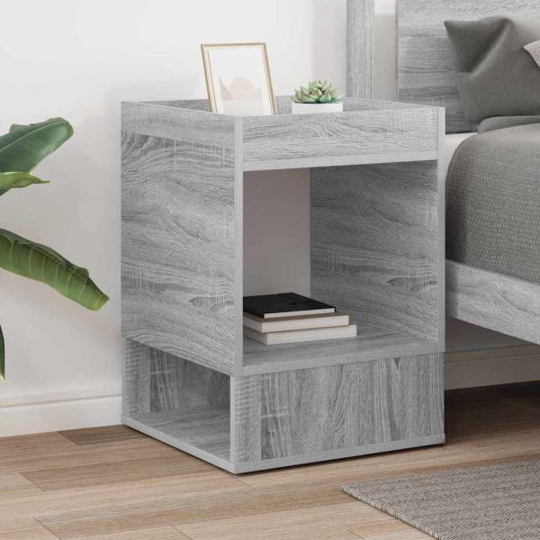 Beistelltisch Sonoma-Grau 40 x 40 x 56 cm Holzwerkstoff