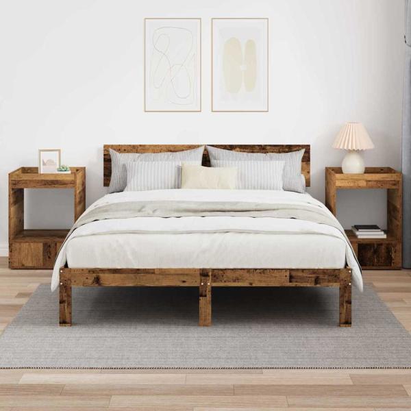 Beistelltisch 2 pcs Altholz 40 x 40 x 56 cm Holzwerkstoff