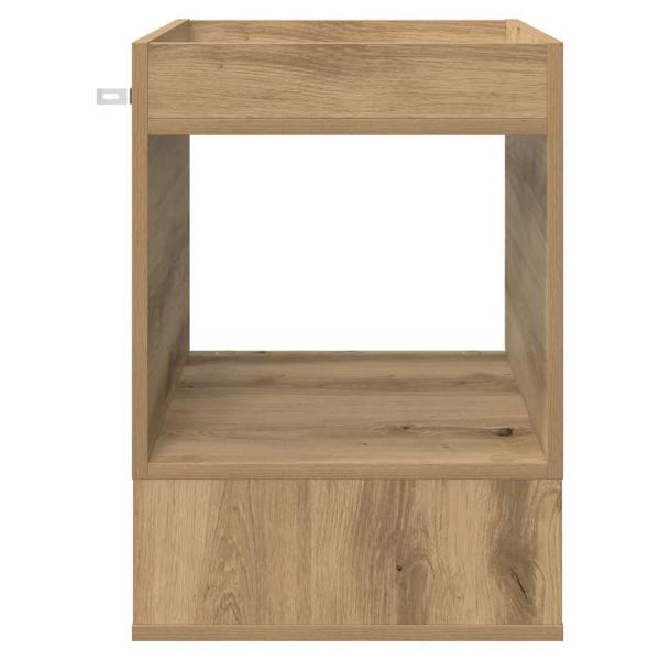 Beistelltisch Artisan-Eiche 40 x 40 x 56 cm Holzwerkstoff