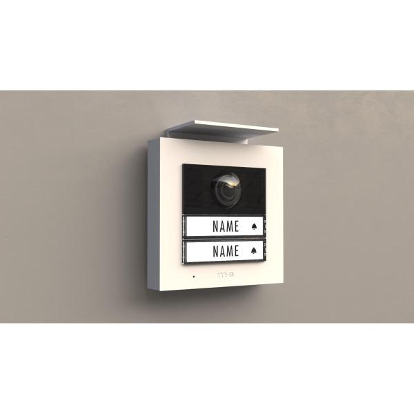 M-E VDV-2020-W Video Außenstation RFID ALU 2-Familienhaus (AP), weiß (41328)