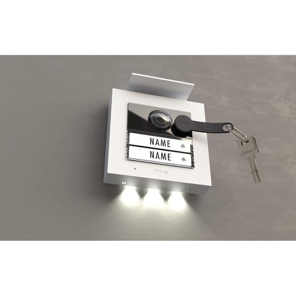 M-E VDV-2020-W Video Außenstation RFID ALU 2-Familienhaus (AP), weiß (41328)