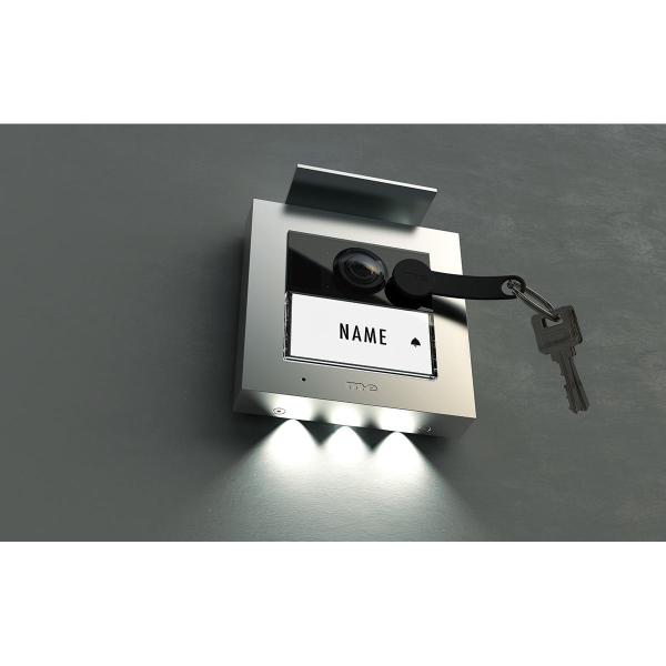 ARDEBO.de M-E VDV-2010-S Video Außenstation RFID ALU 1-Familienhaus (AP), silber (41264)