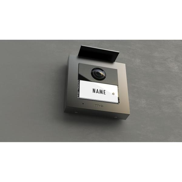 ARDEBO.de M-E VDV-2010-A Video Außenstation RFID ALU 1-Familienhaus (AP), anthrazit (41265)