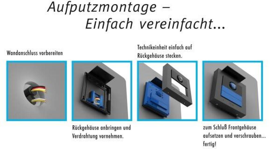 M-E Vistadoor VDV-20209-A-W Video Türsprechanlage, 2-Fam.-Haus Set RFID, ALU Außenstation, IP-Innenstation (App), anthrazit/weiß (41367)