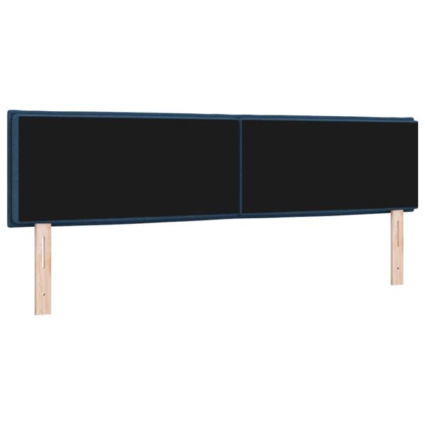 LED Kopfteil mit LED-Lichtleisten Blau 180 cm Polyester