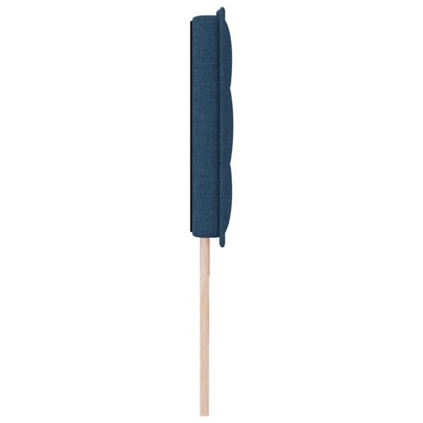 LED Kopfteil mit LED-Lichtleisten Blau 180 cm Polyester