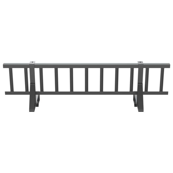 Dachschneeschild Anthrazit 100 x 29,5 x 34,5 cm Stahl